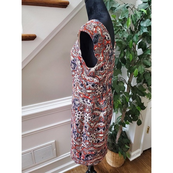 The Limited Women Multicolor Polyester Boat Neck Sleeveless Knee Length Dress 14 - Picture 5 of 12